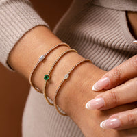 Center Marquise Cut Diamond Tennis Bracelet