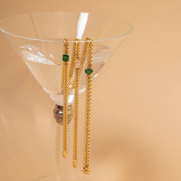 Pear Shaped Emerald Cuban Bracelet