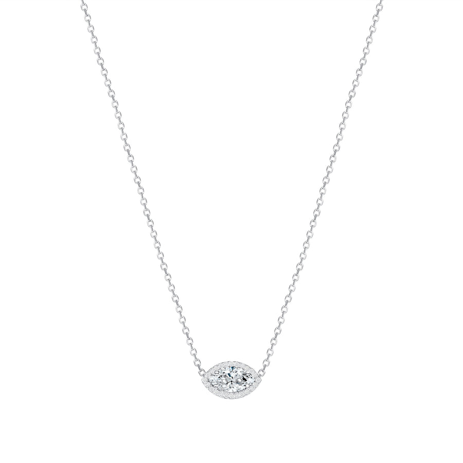 Marquise Diamond Pendant Necklace