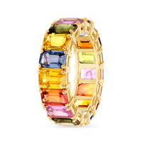 Multicolor Sapphire Eternity Band