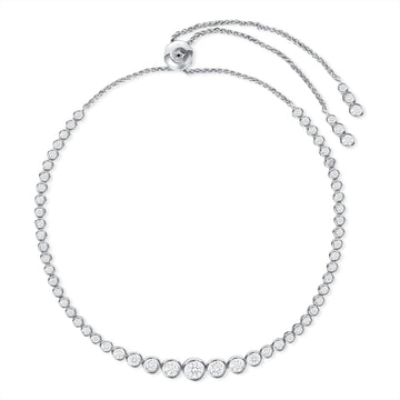 Diamond Bezel Bolo Bracelet