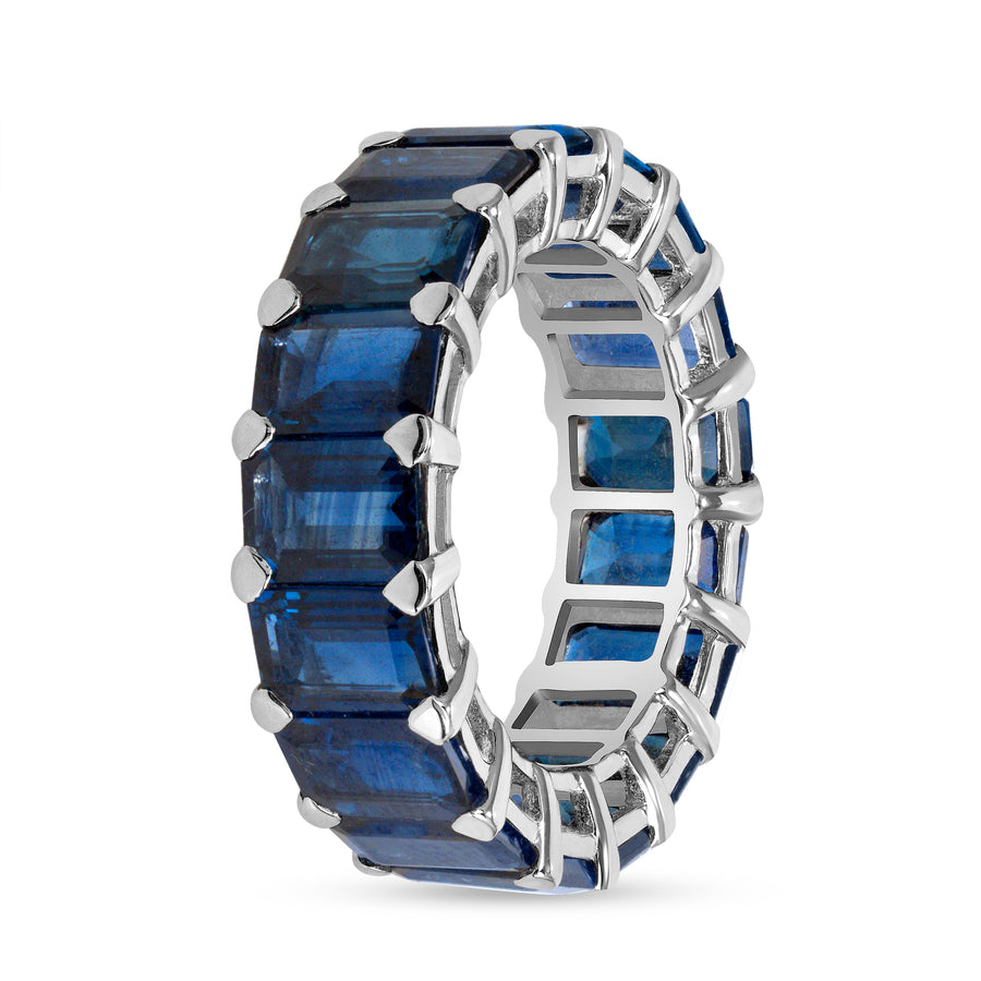 Blue Sapphire Eternity Band