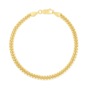 Solid Cuban Chain Bracelet